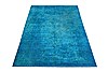 Modern Blue Hand Knotted 60 X 90  Area Rug 151-18741 Thumb 7