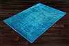 Modern Blue Hand Knotted 60 X 90  Area Rug 151-18741 Thumb 8