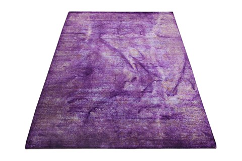 Modern Purple Hand Knotted 63 X 104  Area Rug 151-18742 Image 3