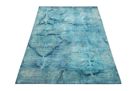 Modern Blue Hand Knotted 60 X 100  Area Rug 151-18744 Image 3