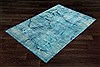 Modern Blue Hand Knotted 60 X 100  Area Rug 151-18744 Thumb 1