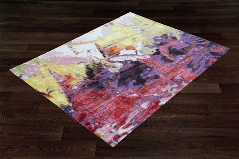 Modern Multicolor Hand Knotted 50 X 80  Area Rug 151-18745 Image 9
