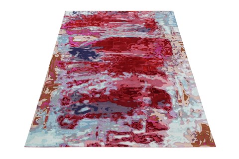 Modern Red Square Hand Knotted 10 X 10  Area Rug 151-18746 Image 5