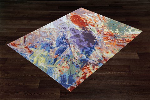 Modern Multicolor Hand Knotted 50 X 80  Area Rug 151-18747 Image 7