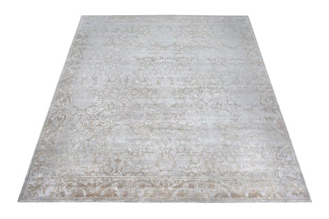 Indo-Nepal Grey Hand Knotted 80 X 100  Area Rug 151-18752 Image 8
