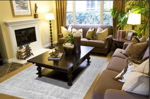 Indo-Nepal Grey Hand Knotted 80 X 100  Area Rug 151-18753 Image 4