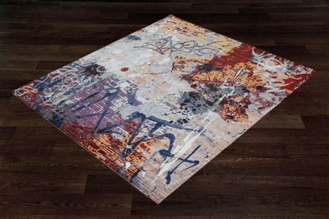 Modern Multicolor Square Hand Knotted 10 X 10  Area Rug 151-18757 Image 2