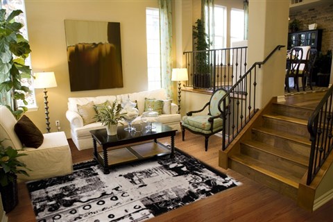 Modern Black Hand Knotted 80 X 100  Area Rug 151-18758 Image 1