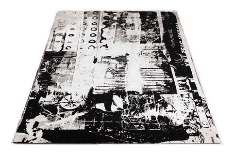 Modern Black Hand Knotted 80 X 100  Area Rug 151-18758 Image 6