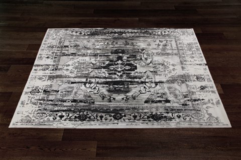 Indo-Nepal Grey Square Hand Knotted 10 X 10  Area Rug 151-18759 Image 14