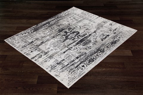 Indo-Nepal Grey Square Hand Knotted 10 X 10  Area Rug 151-18759 Image 13