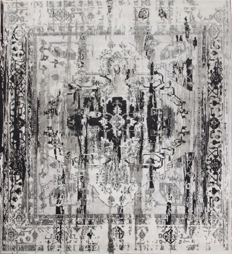 Indo-Nepal Grey Square Hand Knotted 10 X 10  Area Rug 151-18759 Image 0