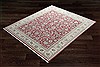 Chobi Red Square Hand Knotted 10 X 10  Area Rug 151-18762 Thumb 3