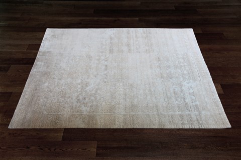 Indo-Nepal Grey Hand Knotted 80 X 100  Area Rug 151-18763 Image 9