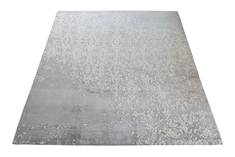 Indo-Nepal Grey Hand Knotted 80 X 100  Area Rug 151-18764 Image 12