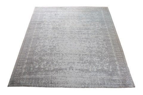 Indo-Nepal Grey Square Hand Knotted 10 X 10  Area Rug 151-18765 Image 9