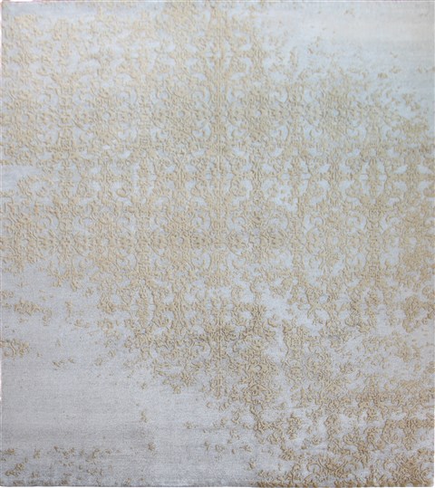 Indo-Nepal Beige Hand Knotted 80 X 100  Area Rug 151-18766 Image 0