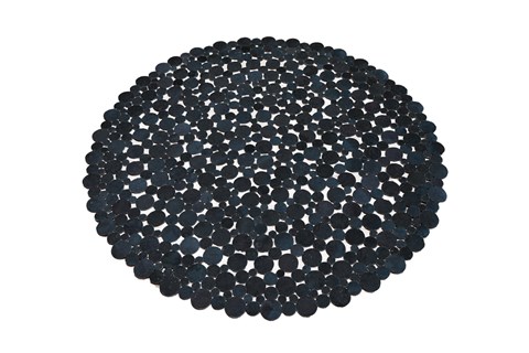 Modern Grey Round Hand Knotted 50 X 50  Area Rug 151-18769 Image 1