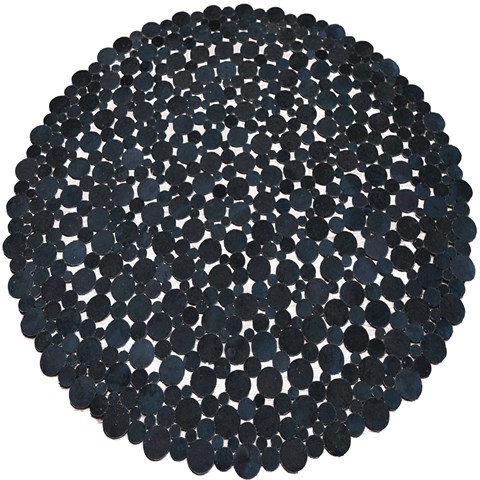 Modern Grey Round Hand Knotted 50 X 50  Area Rug 151-18771 Image 0