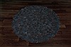Modern Grey Round Hand Knotted 50 X 50  Area Rug 151-18771 Thumb 1