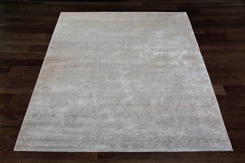 Indo-Nepal Grey Square Hand Knotted 10 X 10  Area Rug 151-18773 Image 10