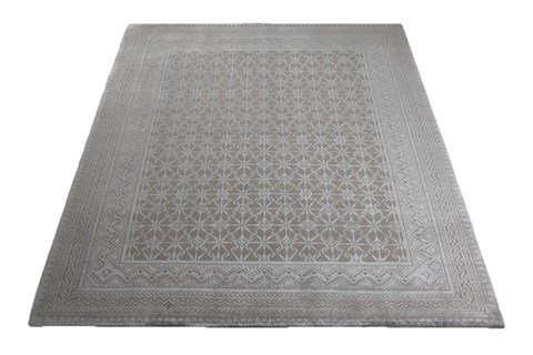 Indo-Nepal Grey Hand Knotted 80 X 100  Area Rug 151-18775 Image 7