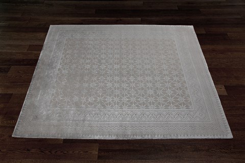 Indo-Nepal Grey Hand Knotted 80 X 100  Area Rug 151-18775 Image 8