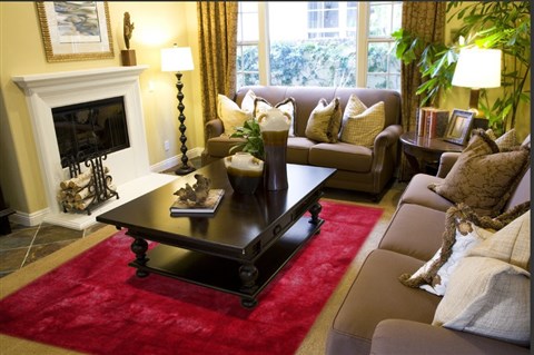 Modern Red Hand Knotted 80 X 100  Area Rug 151-18781 Image 5