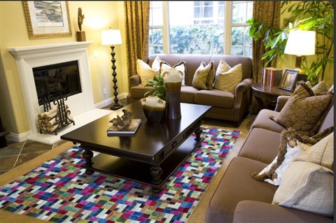 Modern Multicolor Hand Knotted 80 X 100  Area Rug 151-18785 Image 2