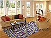 Modern Multicolor Hand Knotted 80 X 100  Area Rug 151-18785 Thumb 4