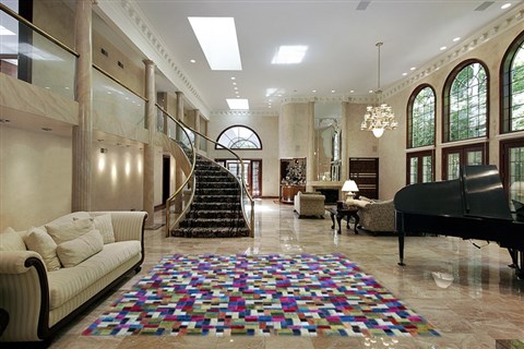 Modern Multicolor Hand Knotted 90 X 120  Area Rug 151-18786 Image 1