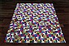 Modern Multicolor Hand Knotted 100 X 140  Area Rug 151-18787 Thumb 10