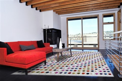 Modern White Hand Knotted 90 X 120  Area Rug 151-18790 Image 3