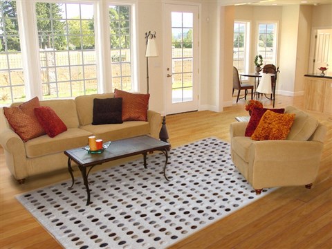 Modern White Hand Knotted 80 X 100  Area Rug 151-18793 Image 4