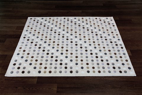 Modern White Hand Knotted 80 X 100  Area Rug 151-18793 Image 9