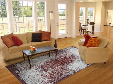 Chobi Red Hand Knotted 80 X 100  Area Rug 151-18802 Image 4