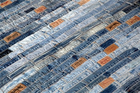 Modern Blue Hand Knotted 50 X 80  Area Rug 151-18808 Image 6