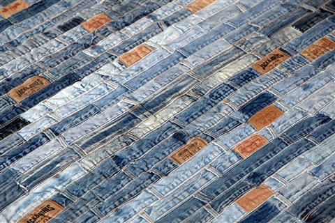 Modern Blue Hand Knotted 50 X 80  Area Rug 151-18808 Image 7