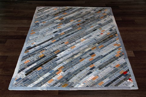 Modern Blue Hand Knotted 50 X 80  Area Rug 151-18808 Image 8