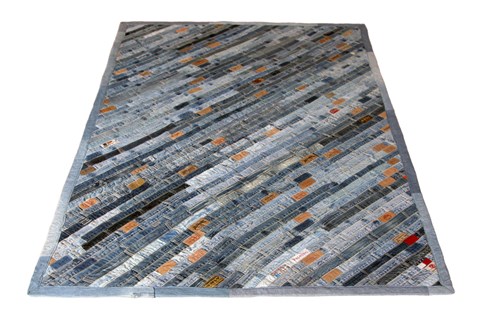 Modern Blue Hand Knotted 50 X 80  Area Rug 151-18808 Image 9