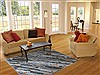 Modern Blue Hand Knotted 50 X 80  Area Rug 151-18808 Thumb 4