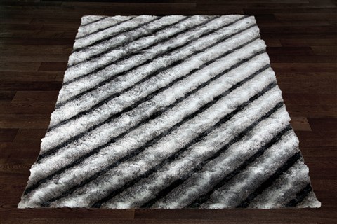 Modern Grey Hand Knotted 50 X 80  Area Rug 151-18816 Image 6