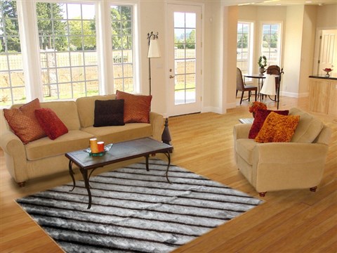 Modern Grey Hand Knotted 50 X 80  Area Rug 151-18818 Image 4