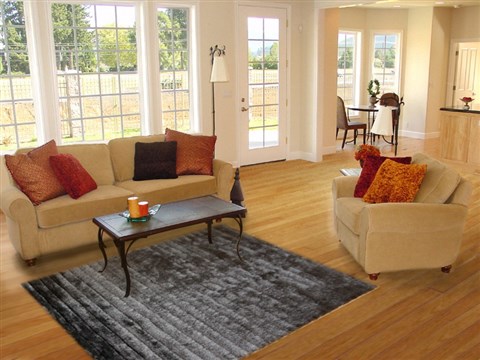 Modern Grey Hand Knotted 50 X 80  Area Rug 151-18819 Image 4