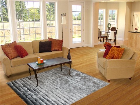 Modern Grey Hand Knotted 50 X 80  Area Rug 151-18820 Image 4