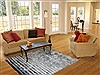 Modern Grey Hand Knotted 50 X 80  Area Rug 151-18820 Thumb 4