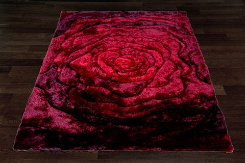 Modern Red Hand Knotted 50 X 80  Area Rug 151-18821 Image 8