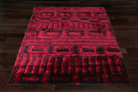 Indo-Nepal Red Hand Knotted 50 X 80  Area Rug 151-18823 Image 9
