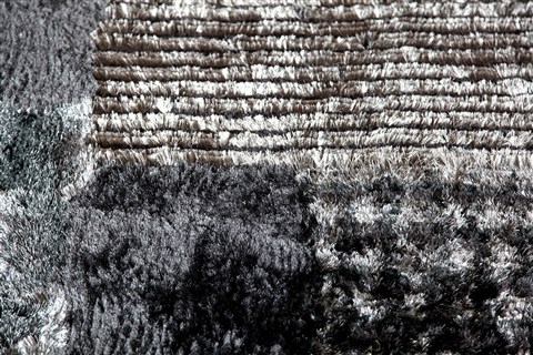Patchwork Grey Hand Knotted 50 X 80  Area Rug 151-18824 Image 7