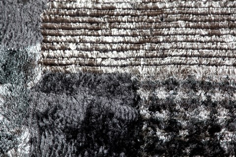 Patchwork Grey Hand Knotted 50 X 80  Area Rug 151-18824 Image 8